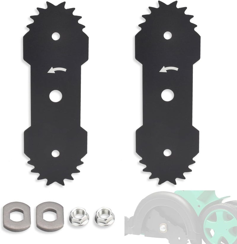 ZHIXING 2 Pack 7.5" Double Edge Bladed Compatible with Denali 12 Amp 27032 Electric Corded Lawn Edger, 4420 RPM - Image 1